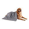 Gray Printed Trellis Paw Pet Towel Image 1