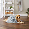 Gray Printed Trellis Paw Pet Towel Image 3