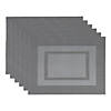 Gray Pvc Doubleframe Placemat (Set Of 6) Image 1