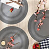 Gray Round Pvc Doubleframe Placemat 6 Piece Image 2