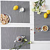 Gray Textured Twill Weave Placemat 6 Piece Image 2