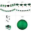 Green Congrats Grad Hanging Decorations Kit - 20 Pc. Image 1