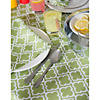 Green Lattice Outdoor Tablecloth 60 Round Image 3