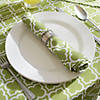 Green Lattice Outdoor Tablecloth With Zipper 60X120 Image 3