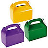 Green, Yellow & Purple Gable Box Favor Kit for 36 Image 1