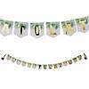 Greenery Congratulations Garland with Tassels Image 1