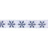Grey Snowflake Pattern 2.5" X 10 Yds. Ribbon (Set Of 2) Wired Polyester Image 1