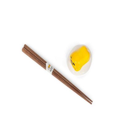 Gudetama The Lazy Egg Chopstick Set & Ceramic Holder  Reusable Chopsticks Set Image 3