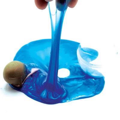 Gudetama The Lazy Egg Metallic Slime & Mini Figure  Blue Image 2