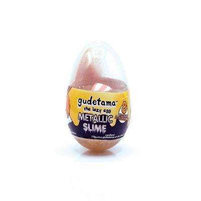 Gudetama The Lazy Egg Metallic Slime & Mini Figure  Orange Image 1