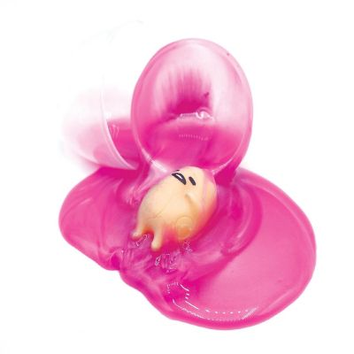 Gudetama The Lazy Egg Metallic Slime & Mini Figure  Pink Image 1