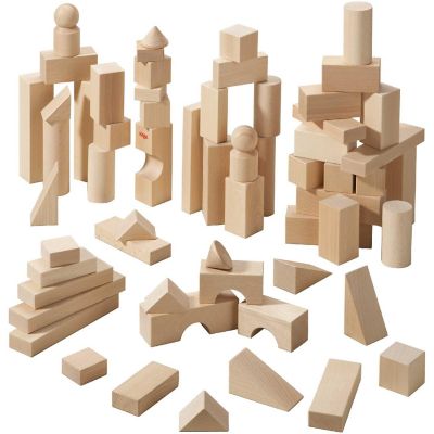 HABA Basic Building Blocks 60 Piece Large Starter Set (Made in Germany) Image 1