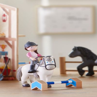 HABA Little Friends Horse Riding Play set - Rider Sanya, Mare Saphira and Accessories Image 3
