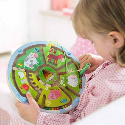 HABA Number Maze Magnetic Game STEM Toy Encourages Color Recognition, Fine Motor & Counting Image 3