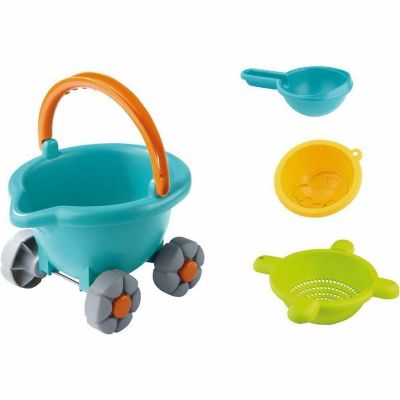 HABA Sand Bucket Scooter - 4 Piece Nesting Beach Toy Set for Toddlers Image 1