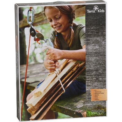 HABA Terra Kids Block and Tackle Rope and Pulley System Image 3
