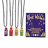 Halloween Best Witches Potion Necklaces with Card - 12 Pc. Image 1