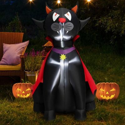 Halloween Festives Inflatable Spoof Ghost Yard Decoration With LED Lights Image 2