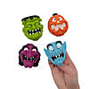 Halloween Flexible Face Finger Puppets - 12 Pc. Image 1