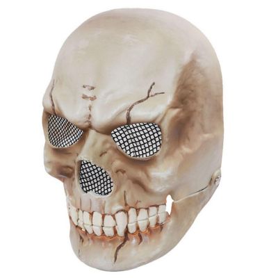 Halloween Scary Mask Skull Head Mask with Moving Jaw Image 1