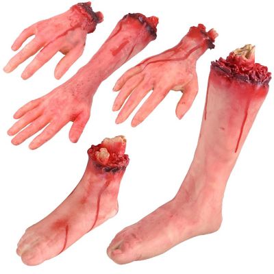 Halloween Severed Hands Feet Props Image 1