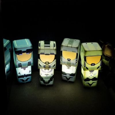 HALO Green Master Chief Evolved Mini Figural Mood Lights  Set of 4 Image 1
