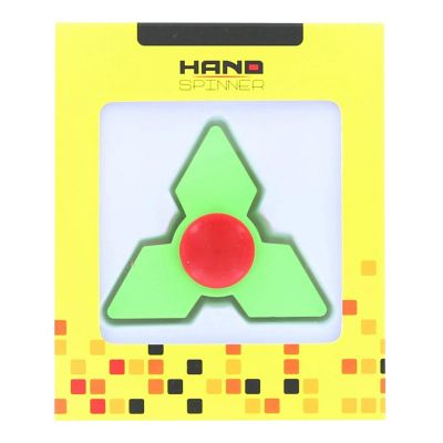 Hand Fidget Spinner  Green Triangle Image 1