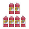 Handy Art&#174; Little Masters&#8482; Washable Tempera Paint, 32 oz, Red, Pack of 6 Image 1