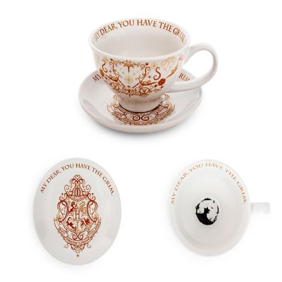 Harry Potter Grim 12-Ounce Ceramic Teacup and Saucer Set Image 1