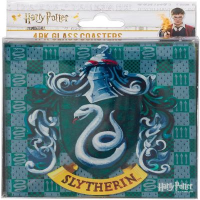 Harry Potter Hogwarts Houses Glass Coasters  Set of 4 Image 2