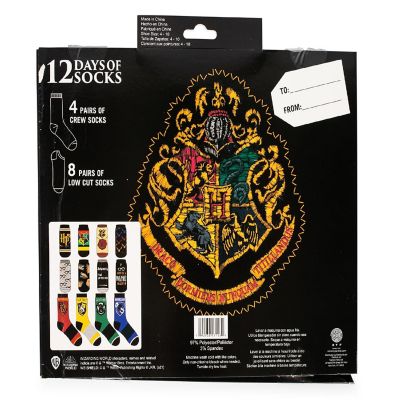 Harry Potter Hogwarts Houses Womens 12 Days of Socks in Advent Gift Box Image 3