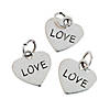 Heart-Shaped &#8220;Love&#8221; Charms - 36 Pc. Image 1