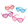 Heart-Shaped Shutter Sunglasses- 12 Pc. Image 1