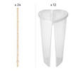 Heart-Shaped Two-Sided Plastic Cups with Lids & Straws - 36 Pc. Image 1