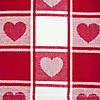 Hearts Woven Check Tablecloth 52X52 Image 1