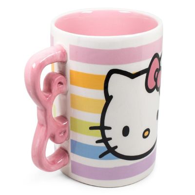 Hello Kitty Bow Handle Ceramic Mug  Holds 20 Ounces Image 1