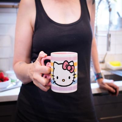 Hello Kitty Bow Handle Ceramic Mug  Holds 20 Ounces Image 2