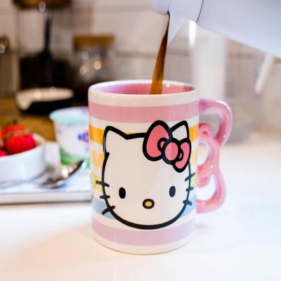 Hello Kitty Bow Handle Ceramic Mug  Holds 20 Ounces Image 3