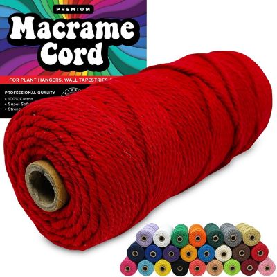 Hippie Crafter 100% Cotton Macrame 3mm Cord Image 1