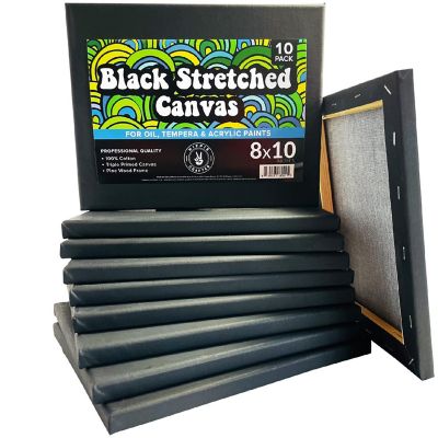Hippie Crafter 10Pk Black Stretched Canvas Image 1