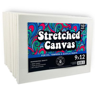 Hippie Crafter 10Pk Stretched Canvas for Painting Image 1