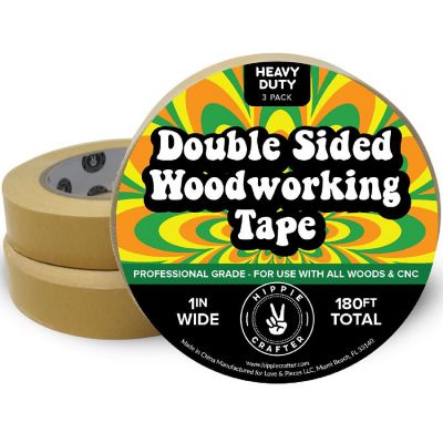 Hippie Crafter 3Pk Double Sided Woodworking Tape 1" Image 1