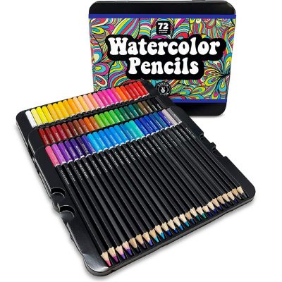 Hippie Crafter 72 Watercolor Pencils Set Image 1