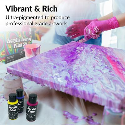 Hippie Crafter Acrylic Pouring Paint 24 Color Set Image 3
