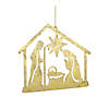 Holy Family Ornament (Set Of 12) 4.25"H Metal Image 1