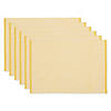 Honey Gold Eco-Friendly Chambray Fine Ribbed Placemat 6 Piece Image 1