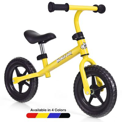 HoneyJoy Balance Bike No Pedal w/Adjustable Handlebar & Seat Yellow Image 1