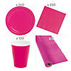 Hot Pink & Light Pink Tableware Kit for 240 Guests Image 2
