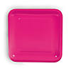 Hot Pink Square Paper Dinner Plates - 24 Ct. Image 1