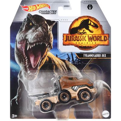Hot Wheels Character Cars Jurassic World Tyrannosaurus Rex Image 1